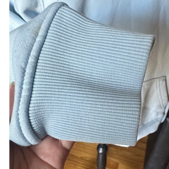 Carhartt Women’s Light Blue Graphic Hoodie | Relaxed Fit | Logo Sleeve - Picture 6 of 13